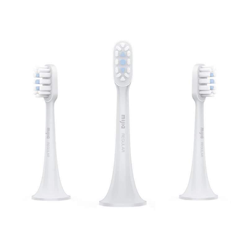 Original xiaomi mijia t300 t500 sonic inteligente cabeças escova de dentes elétrica 3pcs dupont cabeça da escova peças reposição pacote higiene oral