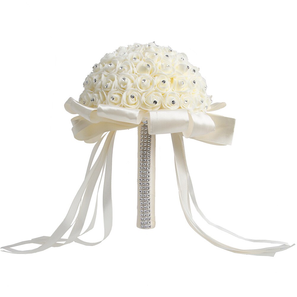 Kunstmatige Bruidsboeket Handgemaakte Beauty Foam Rozen Bruidsboeket Party Decoratie Accessoires: BG
