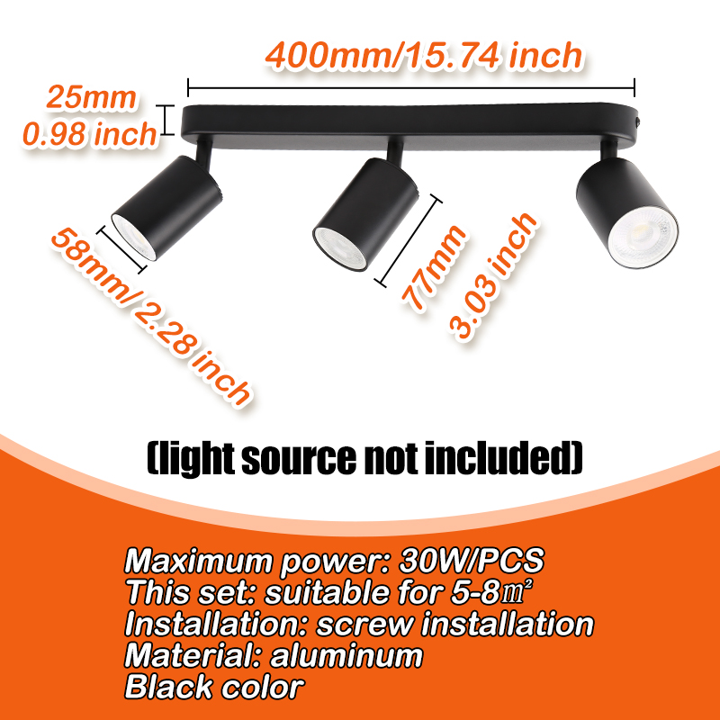 Faretto da soffitto per telecamera da letto Gu10 Faretto da parete moderno a binario flessibile per soggiorno, cucina, illuminazione a binario, bagno, dormitorio