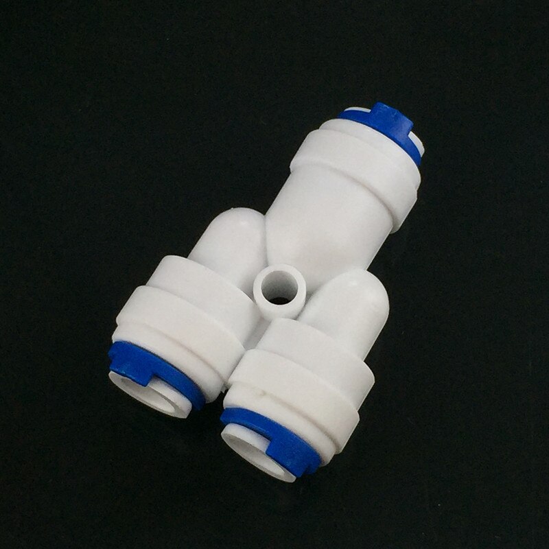 10 STKS Tee joint water pijp 1/4 "-1/4 '-1/4" ID6.35mm voor RO machine onderdelen quick push in connector