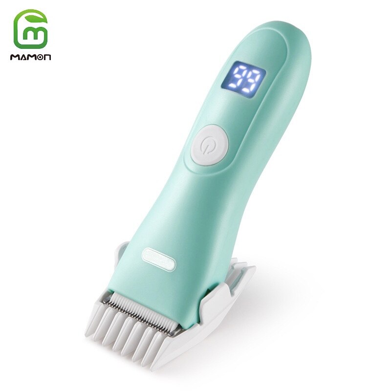 Mamon Baby Haar Trimmer Clipper Power Display Stille Waterdichte Draadloze Oplaadbare Voor Kinderen &amp; Peuter