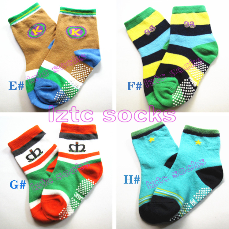 12 paar anyongzu Baby-jungen-baumwollsocken mit tiermotiven #39 kindersocken mit Gel-antirutsch-sohle, 1-3 jahre alt