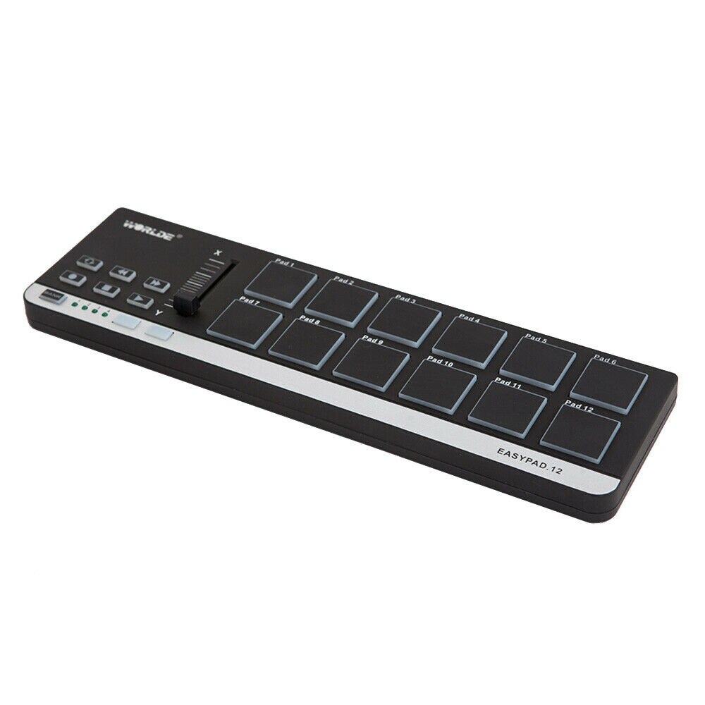 Worlde – contrôleur Midi pour clavier de Piano Easypad.12, Instrument de musique, Interface de tambour