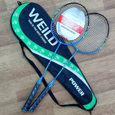 Alliage d'aluminium raquette de Badminton en alliage deux pièces entraînement Badminton raquette bijoux série Double couleur tir une génération de cheveux