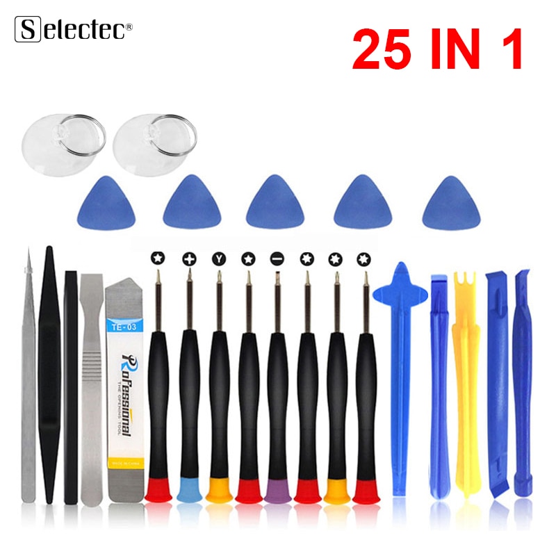 25 in 1 Strumenti di Riparazione Del Telefono mobile di Apertura impostato di Cacciaviti per iPhone MacBook PC Del computer Mano Smontare attrezzo kit di Apertura strumento