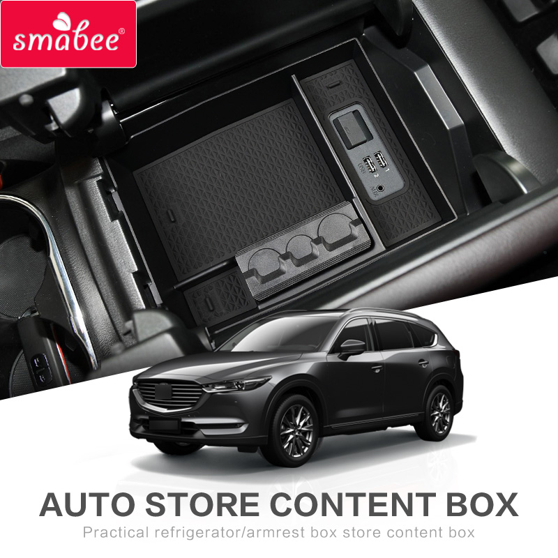 Caja de reposabrazos central para coche MAZDA CX-8, accesorios de Interior, organizador de consola central, para CX-9, , CX8, CX9