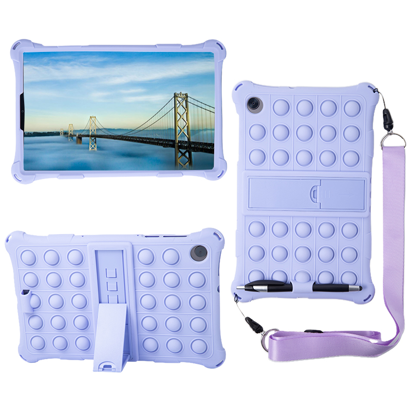 For Lenovo Tab M10 FHD Plus 10 3 Case TB-X606F TB-X606X Soft Bubble Kids Cover for Lenovo Tab M10 HD 2nd X306 TB-X306F/X Case: Purple-SP / M10 HD 2nd TB-X306F