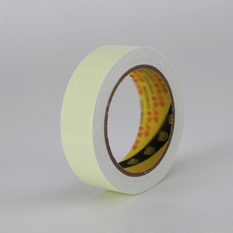 Cinta adhesiva luminosa fluorescente de noche, cinta de advertencia que brilla en la oscuridad, decoración de seguridad, 5 rollos por paquete