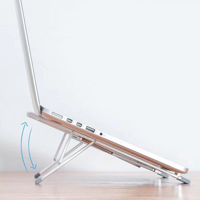 Portable Laptop Stand, Aluminum Foldable Holder, 6 Levels Height & Angle Adjustable,For Macbook Stand Portable,Universal Deskt