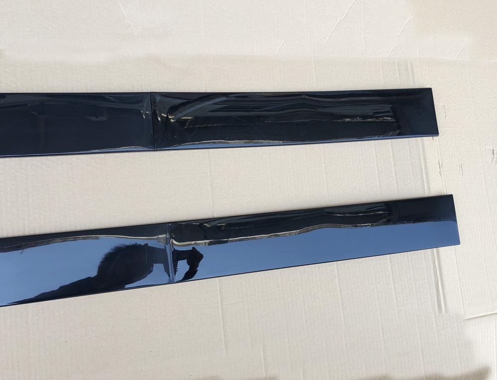 Universal Black Side Skirt Body Splitters Kit Rocker Panel Extension 2M/78.7''