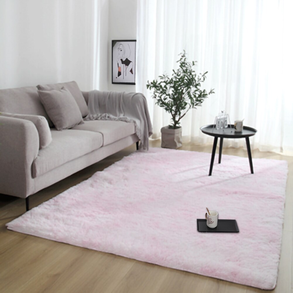 Dik Tapijt Voor Woonkamer Pluche Tapijt Kinderen Bed Kamer Fluffy Floor Tapijten Venster Nachtkastje Thuis Decor Tapijten Zachte Fluwelen mat: Light pink