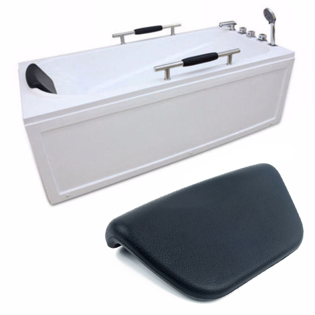 Top god pris sort bad pude badekar spa hovedstøtte nakkestøtte tilbage behagelig badekar indehaver tilbehør