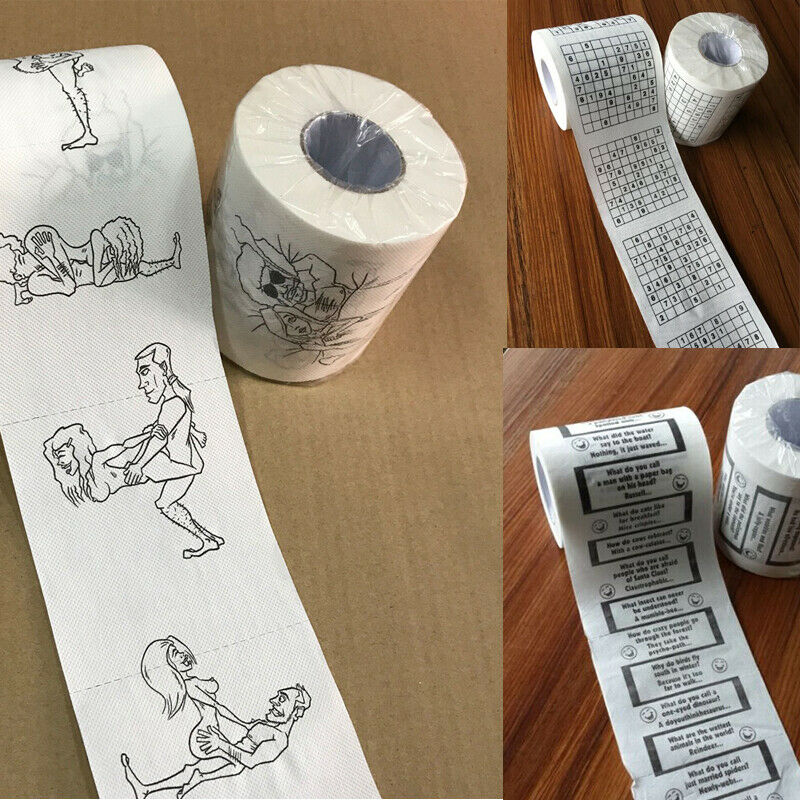 1 rolle 2 Lagen Neuheit Lustige Anzahl Sudoku Gedruckt WC Schlecht Lustige Weiche Wc Papier Gewebe Schlecht Lieferungen Wc papier
