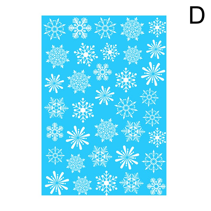 Glædelig jul væg vinduer glas dekoration klistermærker julemanden wall sticker til hjemmet jul år vindue glas dekoration: D