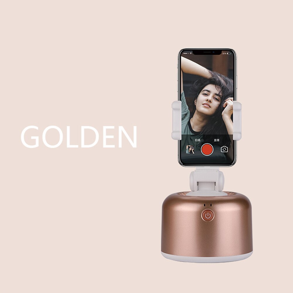 Apai genius II Smartphone Selfie Shooting Gimbal 360 ° viso e oggetto Follow Up Selfie Stick per foto Vlog registrazione Video Live: Oro