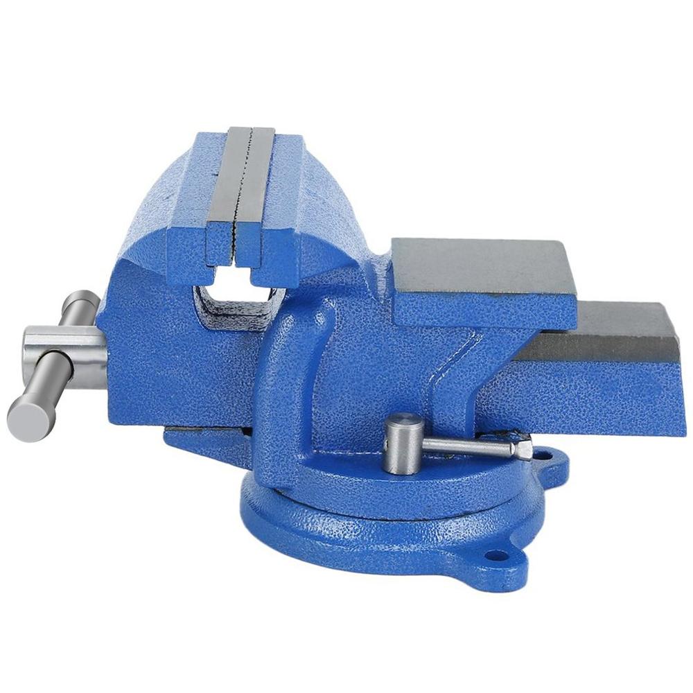 5 Inch 125mm Work Bench Vice Operation Platform Vise Workshop Clamp Engineer Jaw Table Swivel Base Heavy Duty Tools Metal Vise