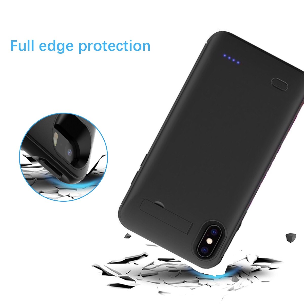 Funda de batería delgada para iphone X, Xs, Max, XR, cargador de batería, 6, 6S, 7, 8 Plus