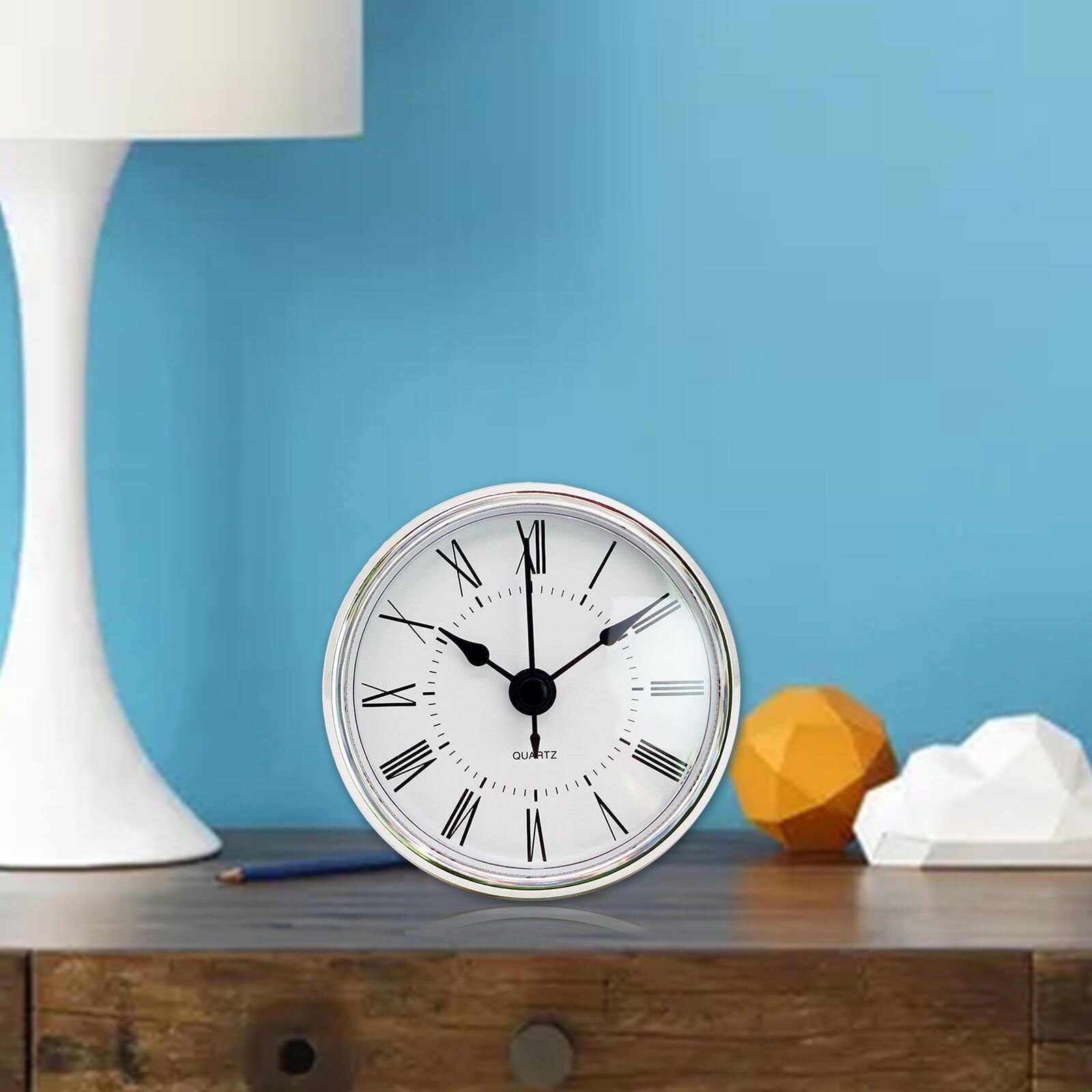 70 mm Clock Insert Digital Replacement Quartz Movement for Desk Office Living Room