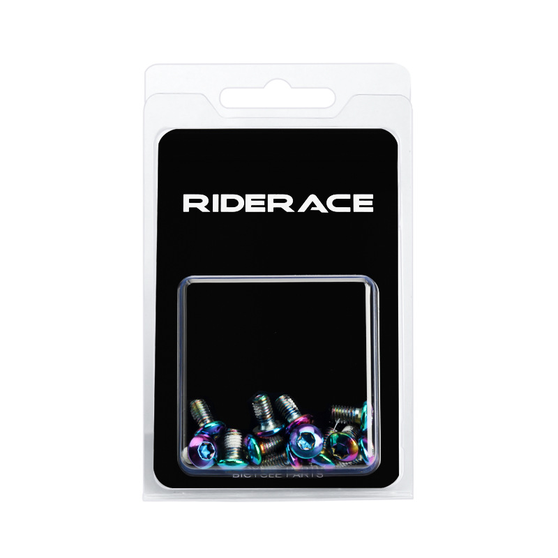 Rotor de freno de disco de bicicleta, tornillos de fijación de acero inoxidable T25 M5x9mm, accesorio colorido para ciclismo de montaña, 12 piezas: YELLOW