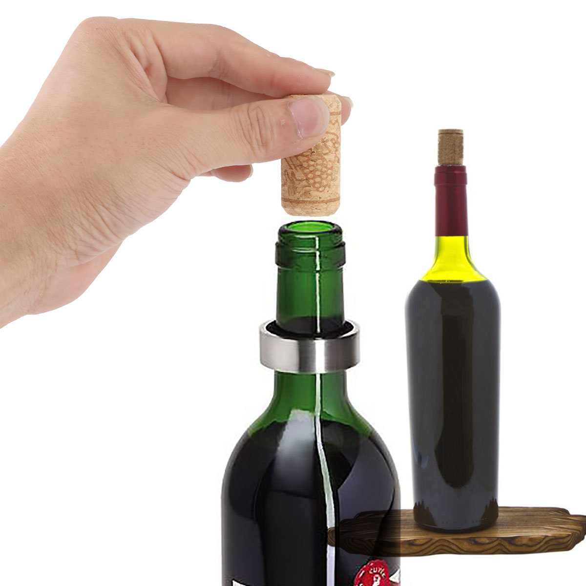Tapón de vino de 100 cm de diámetro, tapón de corcho para botella de vino, tapón de corcho, tapón de botella de madera Natural, 50 o 2,2 Uds.