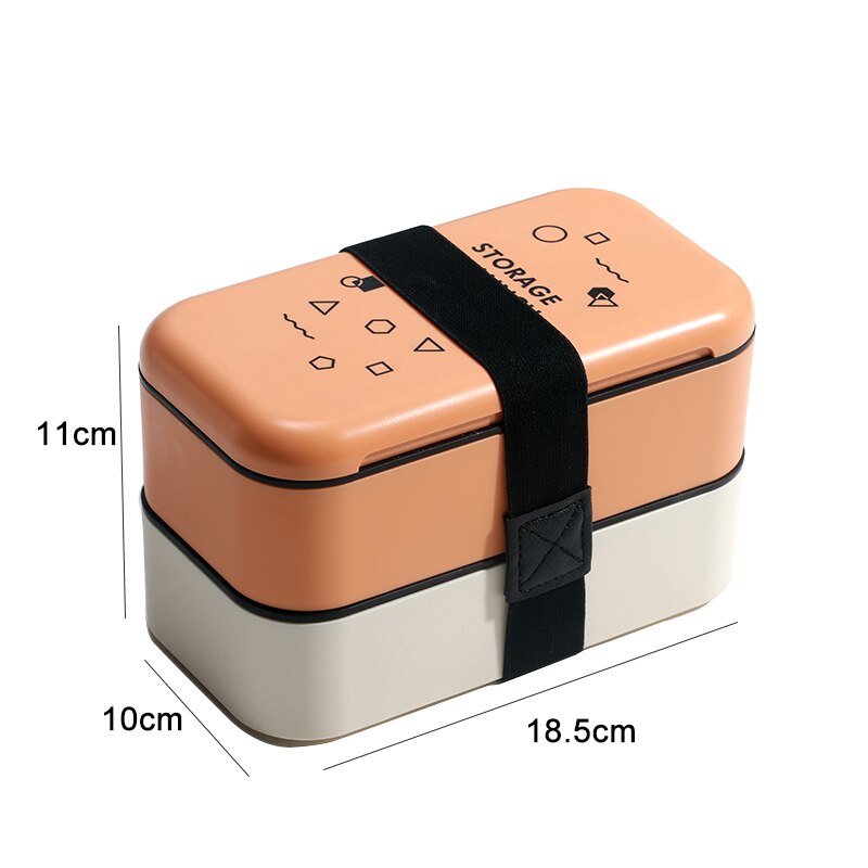 lunch box eco friendly food container bento Microwave heated lunch box for kids health food box lunchbox meal prep containers: orange