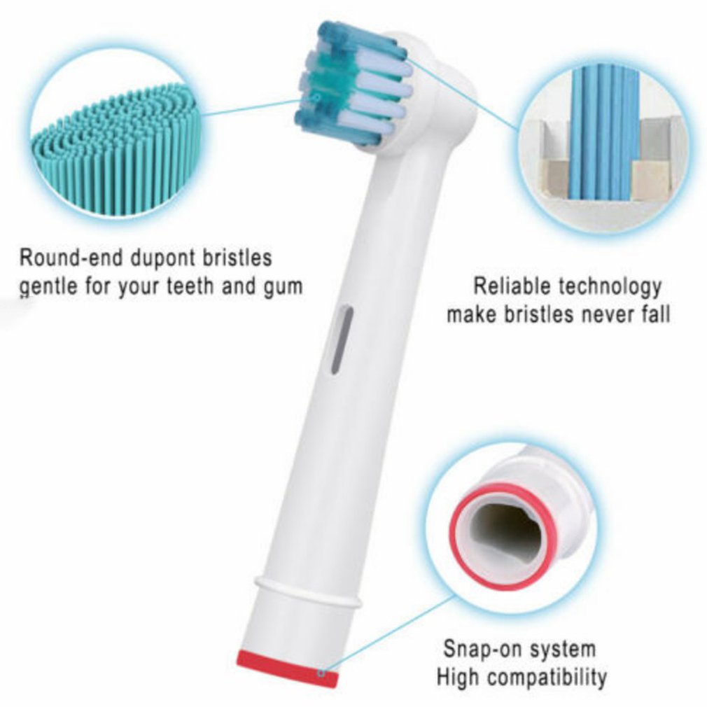 4Pcs Replacement Electric Toothbrush Head Replaces Electric Toothbrush Head Dupont Bristles For Braun For Oral