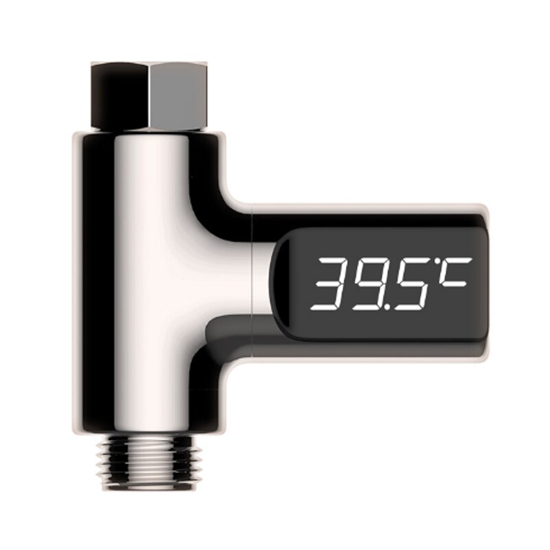 Passive LED Digital Thermometer Water Shower Faucets Baby Real-Time Water Flow Kitchen Bathroom Temperature Indoor Monitor
