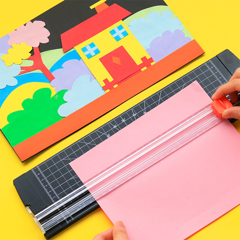 Tragbare A4 Papier Cutter foto Schneidemaschine Art DIY handgemachte Atlas Foto Zauberstab Papier Cutter geben weg 5 stücke Ersatz klinge