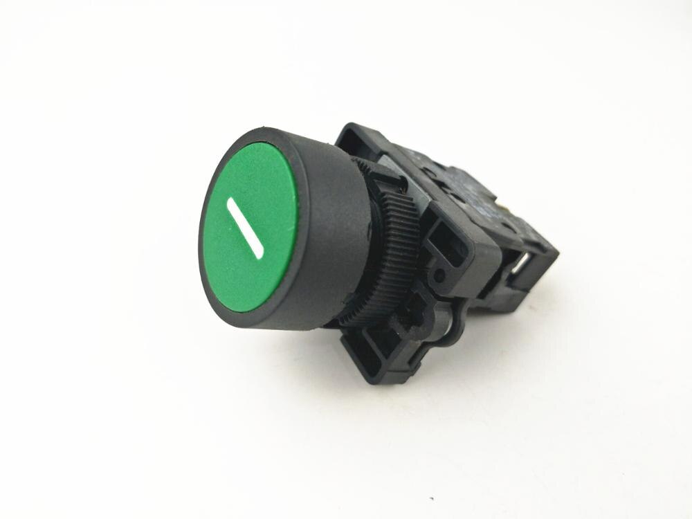 Self reset button switch 22mm start stop button with the arrow symbol XB2 flat touch switch button: -