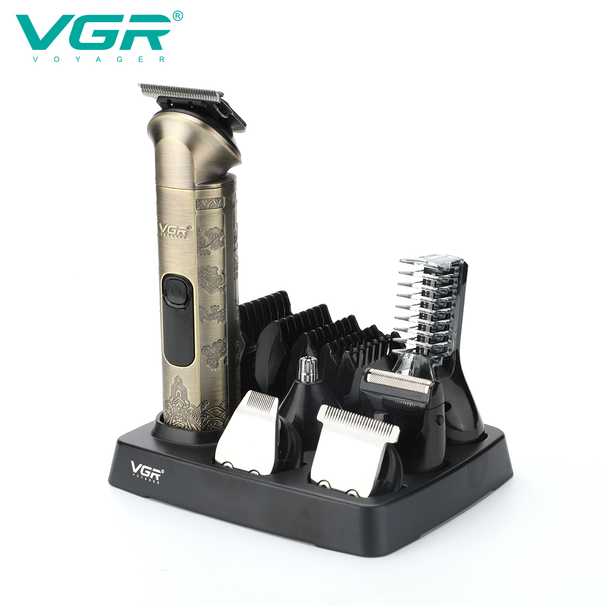 VGR All-in-one Hair Beard Trimmer Men Body Groomer Clipper Electric Shaver Washable Trimer Facial，Nose，Ear，Eyebrow