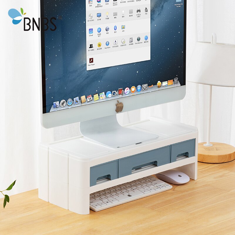 BNBS Desktop Drawer Organizer Storage Cabinet Plastic Chest Of Drawers Cabinet Organiser Computer Keyboard Storage Box