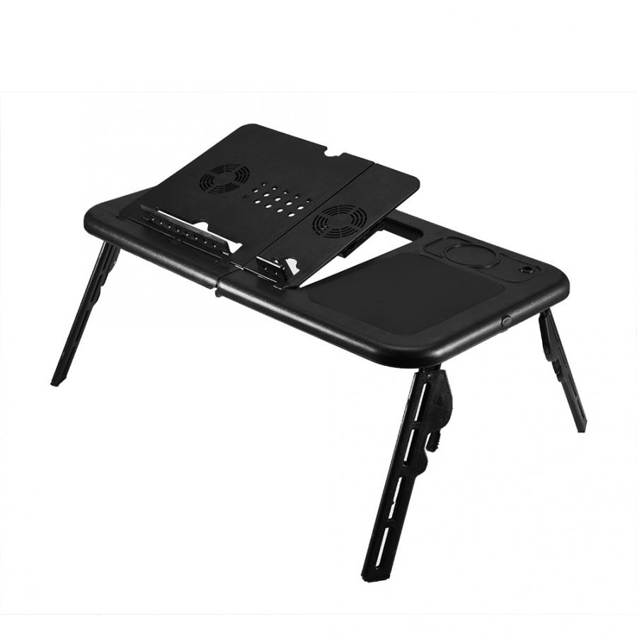 Verstelbare Floding Laptop Table Stand Lap Tray Notebook Bureau Met Usb Cooling Fans Stand Tray F