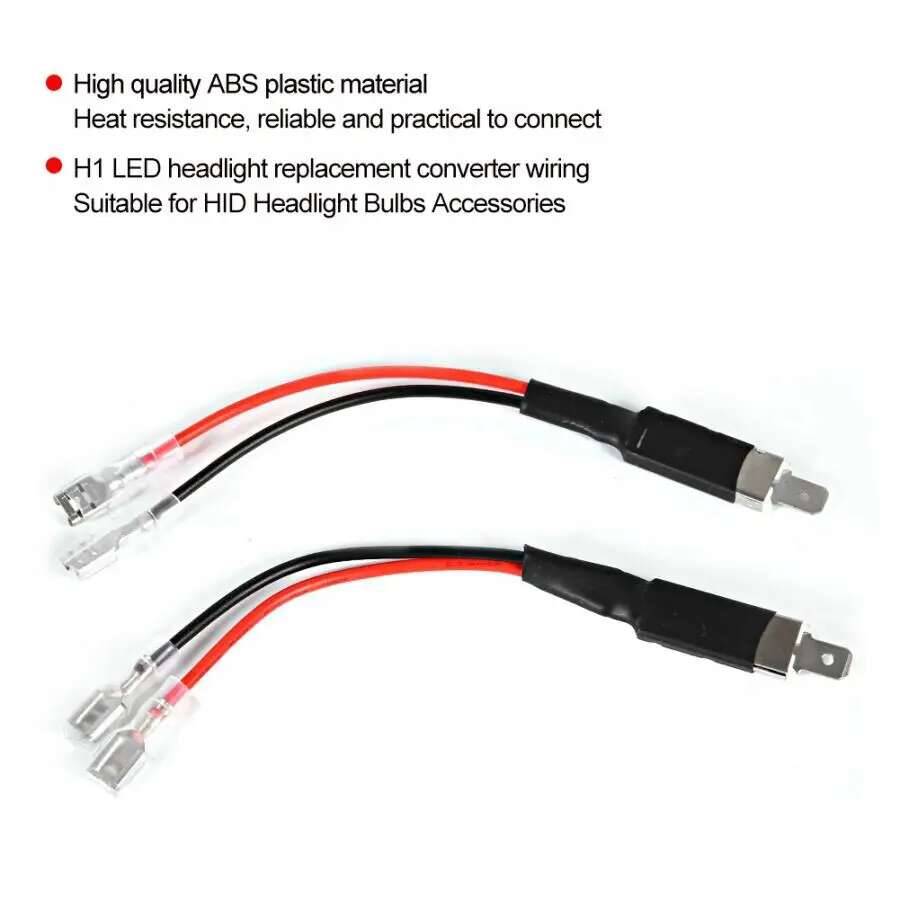 2 Stuks H1 Enkele Conversie Converter Bedrading Connector Kabel Houder Adapter Voor Led Koplampen Auto Accessoires