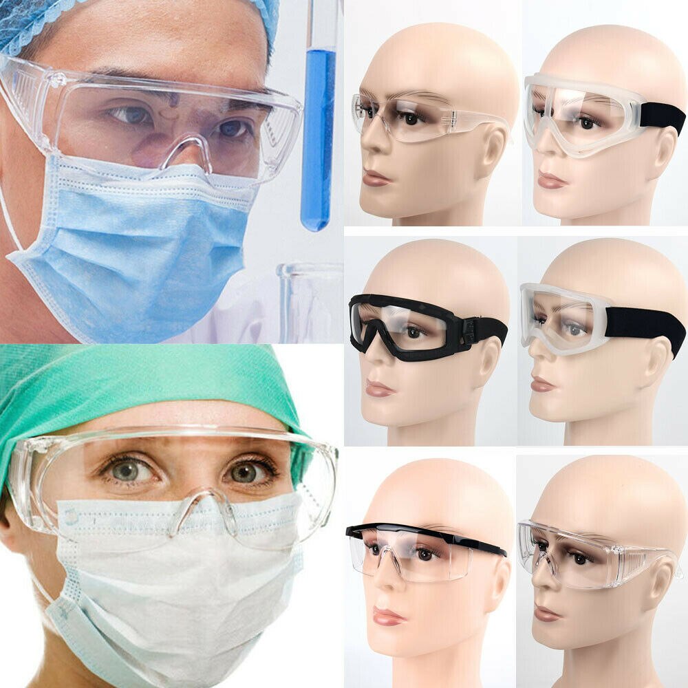 Anti Fog Dust Splash-proof Glasses Work Eye Protection Fully Sealed Work Lab Accessory splash proof Translucent Clear Goggle