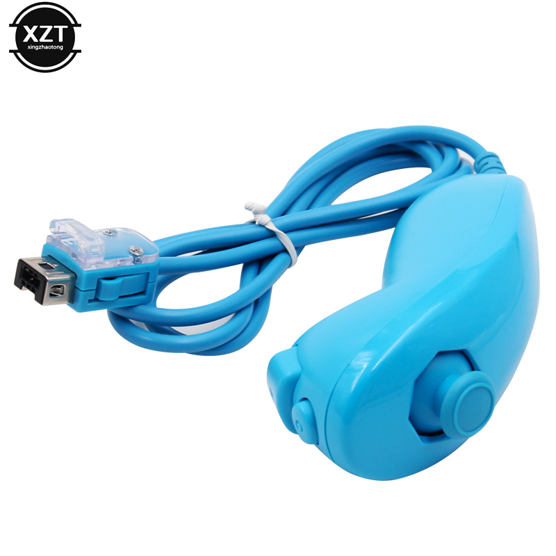For Nintendo Wii Game Controller Left Hand Curved Game Handle Remote Controller For Wii Gamepad Nunchuk Game Accessories: Yellow