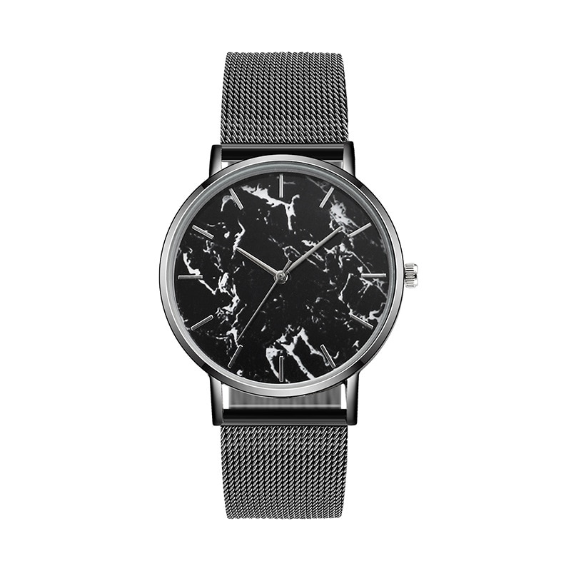 or Rose maille ceinture créative marbre montre pour femme de luxe femmes montre à Quartz Relogio Feminino directe: 4