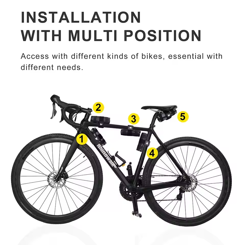 Bolsa de herramientas para bicicleta, bolsa para SILLÍN de bicicleta de montaña, bolsa para marco de tubo superior delantero, bolsa para SILLÍN, paquete de Burrito, accesorios traseros negros para ciclismo