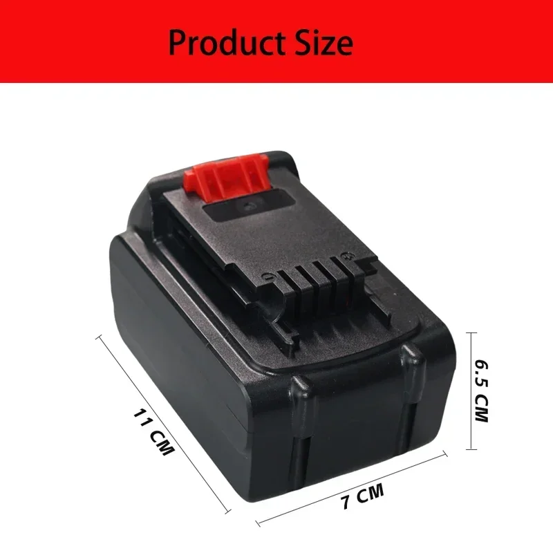 20V 6000mAh/8000mAh/10000mAh Oplaadbare Li Batterij Vervanging voor Black en Decker LB20 LBX20 LBXR20 Power Tool Batterij