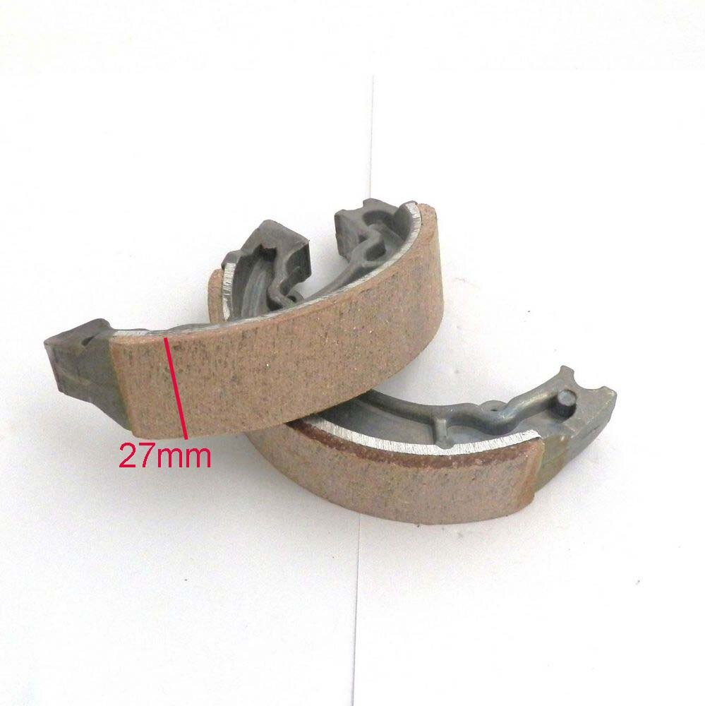 Real Brake Disks Universal Rear Drum Brake Shoes Pad For 13 Inch Wheel Gy6 150cc Moped Scooter