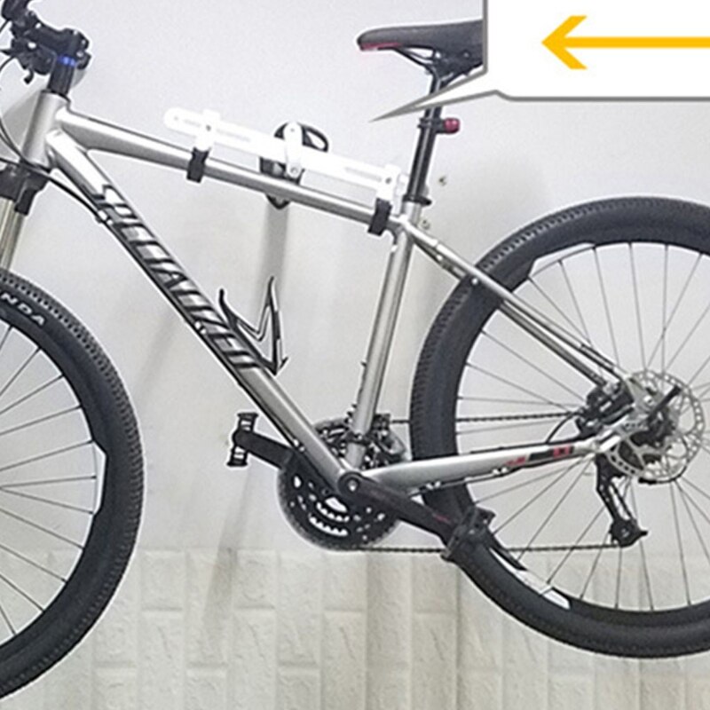 Indoor Horizontal Wall Mount Bike Storage Rack Safe Secure Cycling Hanger Holder Bicycles Hook Hang Road Mountain Bike