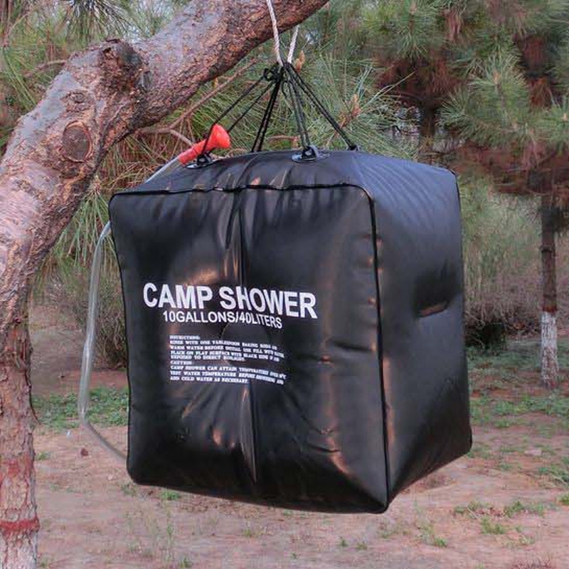 20/40l soluppvärmd duschväska portabel utomhusdusch badväska resa camping vandring klättra kropp husdjur rengöring vattenväska