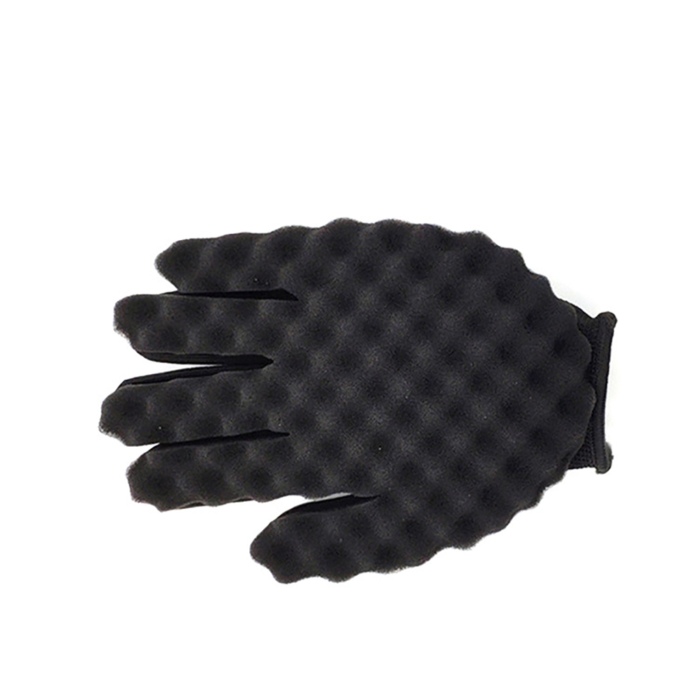 Kapper Mannen Haar Vuile Braider Twist Spons Handschoenen Afrikaanse Haar Styling Vork Kam Haar Krullen Schuim Voor Salon: Sponge Glove