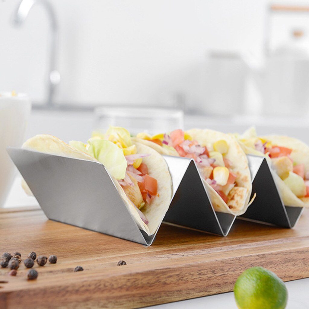 25 Stuks Wegwerp Tacohouders Voor, Taco Tray Houder, Taco Staat Voor 3 Tacos Voor