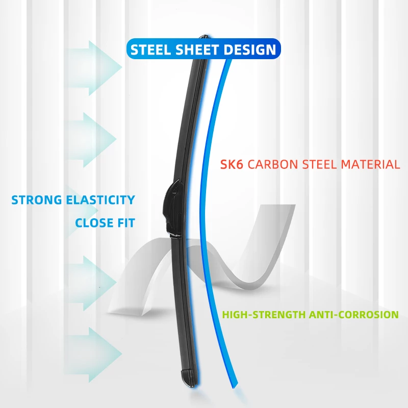 Celanova Wisser Voor Mg Zs 24 "+ 14" Voorruit Frameloze Ruitenwisser Zacht Rubber ruitenwissers