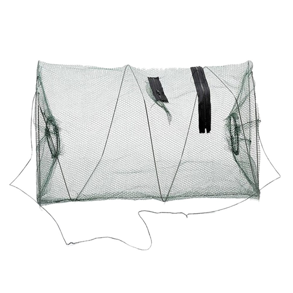 Cebo plegable para pesca de cangrejo, trampa de camarones, jaula de red fundida para pesca, camarón y cangrejo, novedad de , #50