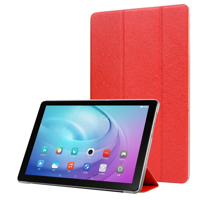 Tablet case for Samsung Galaxy Tab A 10.1 T580 T585 Smart Auto Sleep cover Tab A A6 10.1 SM-T587 capa Slim Protective Shell: Red / Tab A 8.0 2019 T290