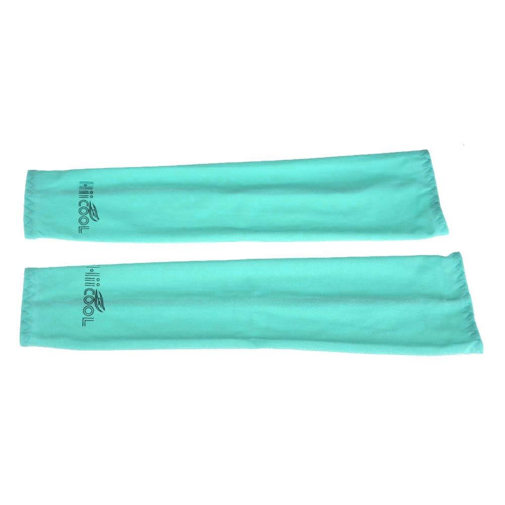 Armærmer cover uv solbeskyttelse golfcykel spandex polyurethan nylon udendørs sport sikkerhedsarmvarmere 12%  lycra materiale: Blå