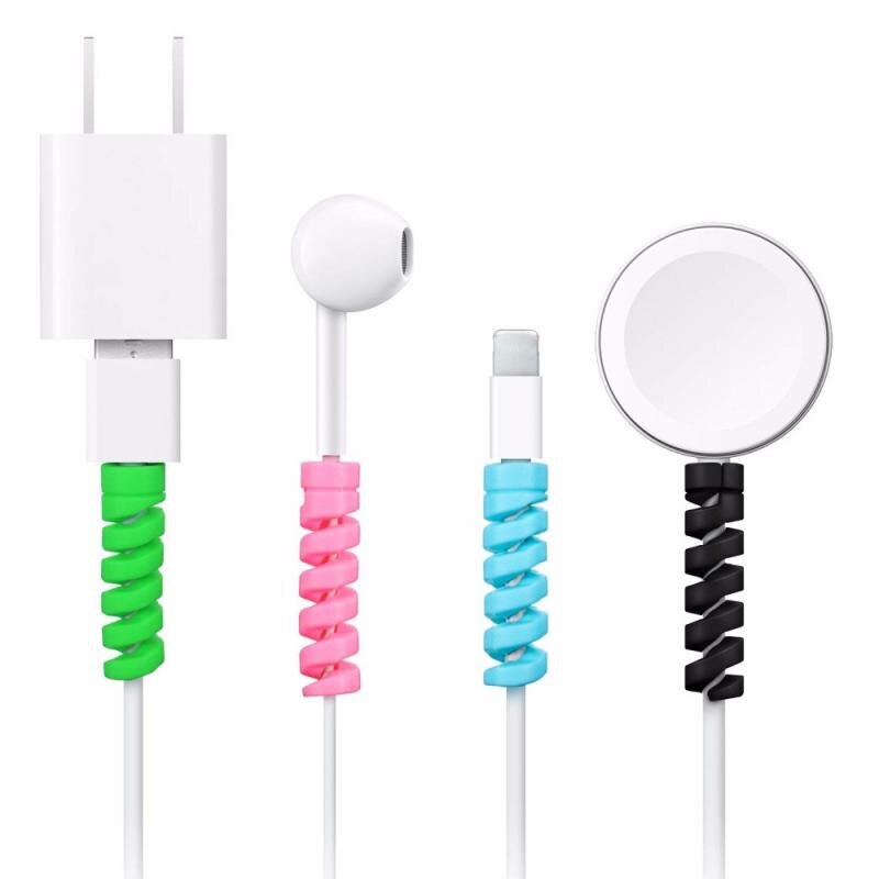 6/4/2 sztuk kabel Protector nawijacz szpulki Data Line Case liny ochrony wiosna sznurka dla IPhone Android USB słuchawki pokrywa