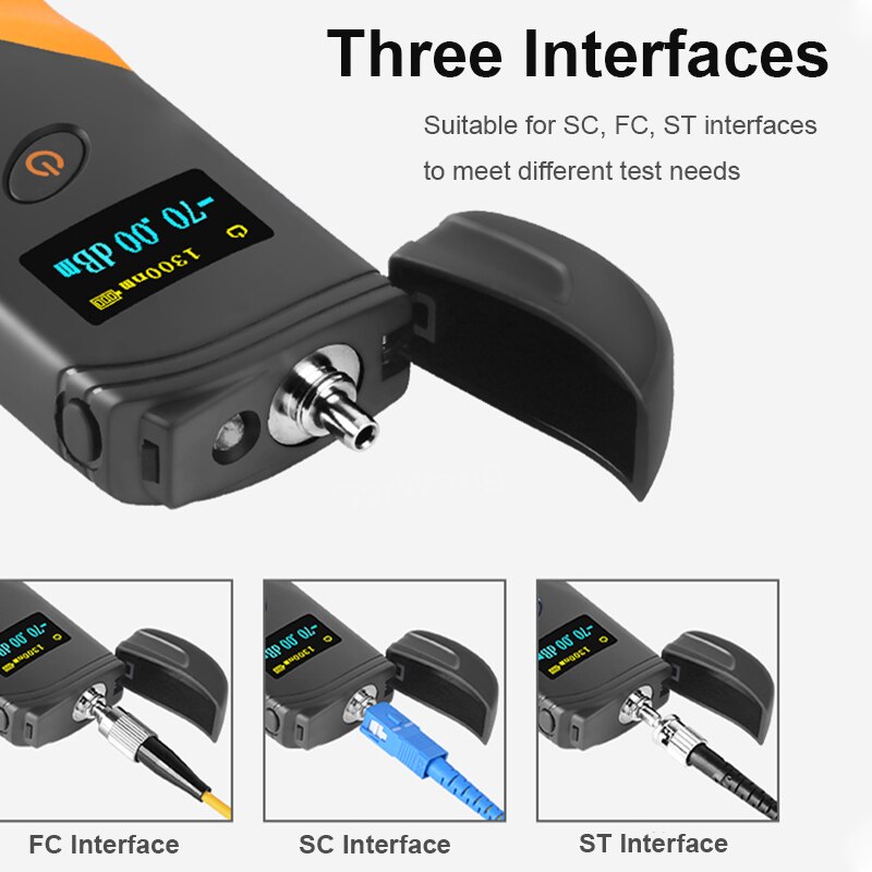 Ftth Hoge Precisie Handheld Mini Fiber Optische Power Meter -70 + 3 Dbm Fiber Optische Kabel Tester-50-+ 20