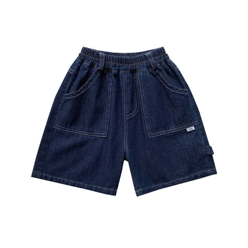 Children&#39;s clothes 2022 summer boys&#39; denim shorts children&#39;s Korean casual Capris 10-43: 90 cm